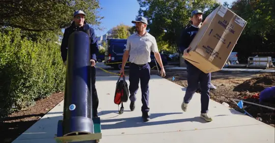 The Dallas Water Doctor team ready for spring cleaning