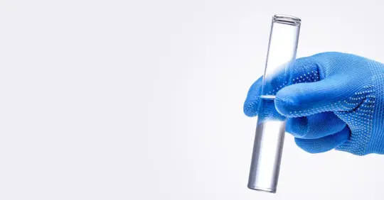 A test tub with water